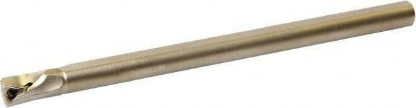 Kyocera - 0.392" Min Bore Diam, 5" OAL, 0.312" Shank Diam, A/S-STLB(P)-AE Indexable Boring Bar - 0.63" Max Bore Depth, TBGT 121.., TBGW 121.., TBMT 121.. Insert, Screw Holding Method - Exact Tooling