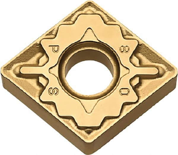 Kyocera - CNMG544 PS Grade CA530 Carbide Turning Insert - TiCN/Al2O3/TiN Finish, 80° Diamond, 5/8" Inscr Circle, 1/4" Thick, 1/16" Corner Radius - Exact Tooling