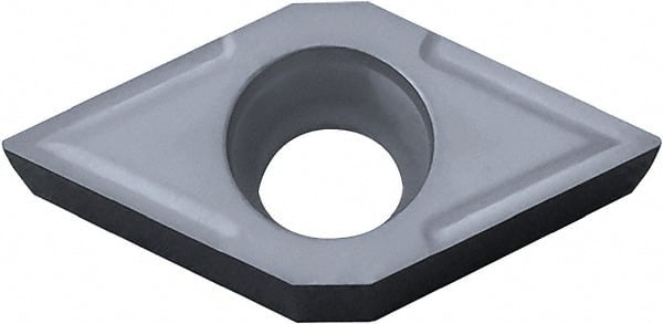 Kyocera - DCMT32.52 Grade CA4515 Carbide Turning Insert - TiCN/Al2O3 Finish, 55° Diamond, 3/8" Inscr Circle, 5/32" Thick, 1/32" Corner Radius - Exact Tooling