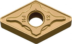 Kyocera - DNMG432 PH Grade CA515 Carbide Turning Insert - TiCN/Al2O3/TiN Finish, 55° Diamond, 1/2" Inscr Circle, 3/16" Thick, 1/32" Corner Radius - Exact Tooling