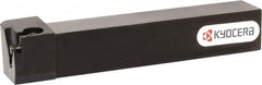 Kyocera - KGBAS, External, Left Hand, 5.5mm Max Depth of Cut, 0.013 to 0.189" Groove Width, Indexable Grooving Tool Holder - GBA43R/L.. Insert Compatibility, 25mm Shank Height, 25mm Shank Width, 150mm OAL - Exact Tooling
