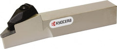 Kyocera - DVLN, Left Hand Cut, 95° Lead Angle, 20mm Shank Height x 20mm Shank Width, Negative Rake Indexable Turning Toolholder - 125mm OAL, VN.. 33 Insert Compatibility, Series DVLN - Exact Tooling