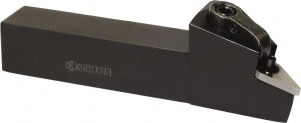Kyocera - MVJN, Left Hand Cut, 93° Lead Angle, 3/4" Shank Height x 3/4" Shank Width, Negative Rake Indexable Turning Toolholder - 4-1/2" OAL, VN.. 33 Insert Compatibility, Series MVJN - Exact Tooling