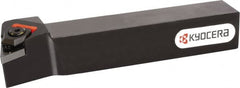 Kyocera - WTKN, Right Hand Cut, 75° Lead Angle, 20mm Shank Height x 20mm Shank Width, Negative Rake Indexable Turning Toolholder - 125mm OAL, TN.. 33.. Insert Compatibility, Series WTKN - Exact Tooling