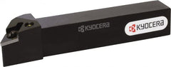 Kyocera - PDJN, Left Hand Cut, 93° Lead Angle, 20mm Shank Height x 20mm Shank Width, Negative Rake Indexable Turning Toolholder - 125mm OAL, DN.. 33.. Insert Compatibility, Series PDJN - Exact Tooling