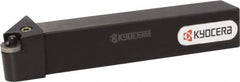 Kyocera - PRGN, Left Hand Cut, 90° Lead Angle, 20mm Shank Height x 20mm Shank Width, Negative Rake Indexable Turning Toolholder - 125mm OAL, RN.. 32.. Insert Compatibility, Series PRGN - Exact Tooling