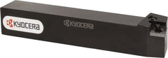 Kyocera - PSBN, Right Hand Cut, 75° Lead Angle, 25mm Shank Height x 25mm Shank Width, Negative Rake Indexable Turning Toolholder - 150mm OAL, SN.. 43.. Insert Compatibility, Series PSBN - Exact Tooling