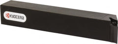 Kyocera - SVPB, Left Hand Cut, 117.50° Lead Angle, 20mm Shank Height x 20mm Shank Width, Neutral Rake Indexable Turning Toolholder - 125mm OAL, VB.. 33.., VC.. 33.. Insert Compatibility, Series SVPB - Exact Tooling