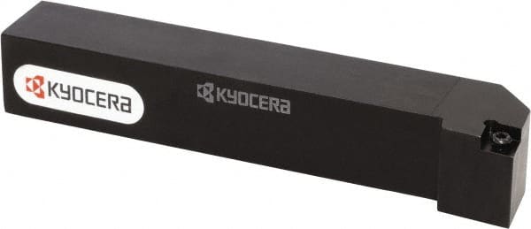 Kyocera - SCLC, Left Hand Cut, 95° Lead Angle, 1/2" Shank Height x 1/2" Shank Width, Neutral Rake Indexable Turning Toolholder - 4" OAL, CC.. Insert Compatibility, Series SCLC - Exact Tooling