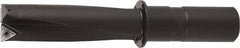 Kyocera - 1.45" Max Drill Depth, 1/2" Diam, Indexable Insert Drill - 2 Inserts, 1/2" Shank Diam, Whistle Notch Shank - Exact Tooling