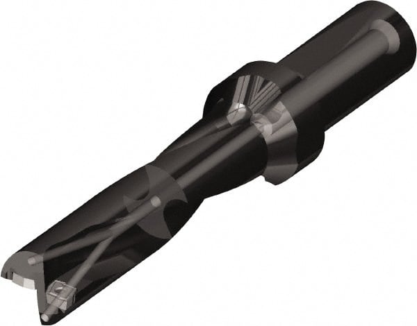 Kyocera - 88.5mm Max Drill Depth, 3xD, 29.5mm Diam, Indexable Insert Drill - 2 Inserts, 32mm Shank Diam, Whistle Notch Shank - Exact Tooling