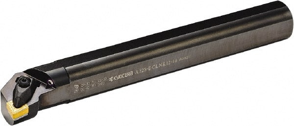 Kyocera - 32mm Min Bore Diam, 200mm OAL, 25mm Shank Diam, A-DCLN Indexable Boring Bar - 42mm Max Bore Depth, CN..G 1204.., CNGA 1204.., CNGG 1204.., CNMA 1204.., CNMG 1204.., CNMM 1204.. Insert, Screw Clamping Holding Method - Exact Tooling