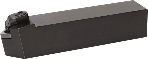 Kyocera - HSDN, Neutral Cut, 90° Lead Angle, 1-1/4" Shank Height x 1-1/4" Shank Width, Negative Rake Indexable Turning Toolholder - 6" OAL, SN.. 43.., SNG 45.., SNM 45.., SNU 45.. Insert Compatibility, Series HSDN - Exact Tooling