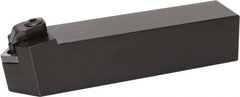 Kyocera - HSDN, Neutral Cut, 90° Lead Angle, 1-1/4" Shank Height x 1-1/4" Shank Width, Negative Rake Indexable Turning Toolholder - 6" OAL, SN.. 43.., SNG 45.., SNM 45.., SNU 45.. Insert Compatibility, Series HSDN - Exact Tooling