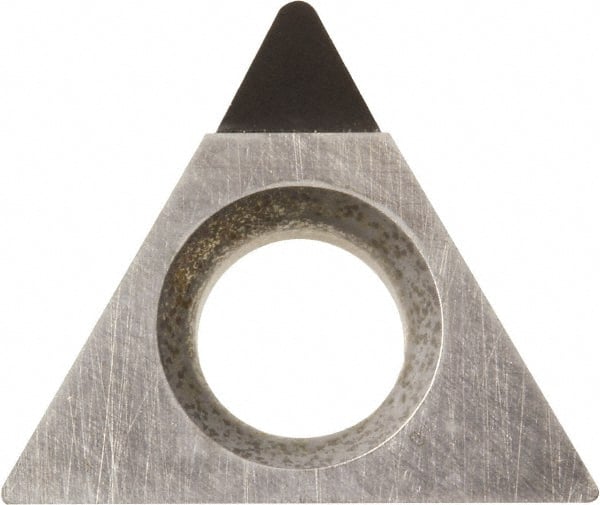 Kyocera - TPMH221 Grade KPD001 Polycrystalline Diamond (PCD) Turning Insert - Uncoated, 60° Triangle, 1/4" Inscr Circle, 1/8" Thick, 1/64" Corner Radius - Exact Tooling