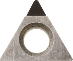 Kyocera - TPMH221 Grade KPD001 Polycrystalline Diamond (PCD) Turning Insert - Uncoated, 60° Triangle, 1/4" Inscr Circle, 1/8" Thick, 1/64" Corner Radius - Exact Tooling