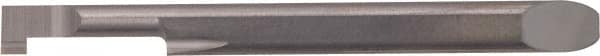 Kyocera - 2mm Groove Width, 6mm Min Hole Diam, 10mm Max Hole Depth, Full Radius Grooving Tool - 2mm Projection, 50.7mm Shank Length, 60.7mm OAL, 0.05mm Radius, Solid Carbide, Megacoat Finish - Exact Tooling