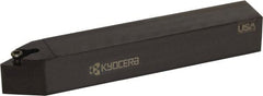 Kyocera - SDNC, Neutral Cut, 63° Lead Angle, 3/4" Shank Height x 3/4" Shank Width, Neutral Rake Indexable Turning Toolholder - 5" OAL, DC.. Insert Compatibility, Series SDNC - Exact Tooling