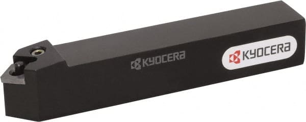 Kyocera - PSDN, Neutral Cut, 90° Lead Angle, 25mm Shank Height x 25mm Shank Width, Negative Rake Indexable Turning Toolholder - 150mm OAL, SN.. 43.. Insert Compatibility, Series PSDN - Exact Tooling