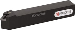 Kyocera - PSDN, Neutral Cut, 90° Lead Angle, 20mm Shank Height x 20mm Shank Width, Negative Rake Indexable Turning Toolholder - 125mm OAL, SN.. 43.. Insert Compatibility, Series PSDN - Exact Tooling