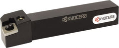 Kyocera - PCLN, Left Hand Cut, 95° Lead Angle, 20mm Shank Height x 20mm Shank Width, Negative Rake Indexable Turning Toolholder - 125mm OAL, CN.. 43.. Insert Compatibility, Series PCLN - Exact Tooling
