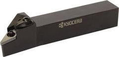 Kyocera - MVLN, Left Hand Cut, 95° Lead Angle, 20mm Shank Height x 20mm Shank Width, Negative Rake Indexable Turning Toolholder - 125mm OAL, VN.. 33 Insert Compatibility, Series MVLN - Exact Tooling