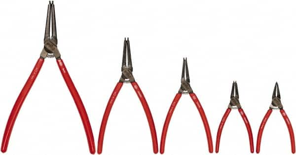 Wiha - 5 Piece Retaining Ring Plier Set - Comes in Box - Exact Tooling
