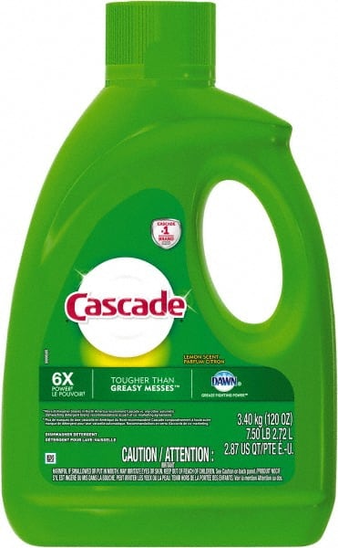 Cascade - 120 oz Bottle Automatic Dishwashing Gel - Lemon Scented - Exact Tooling