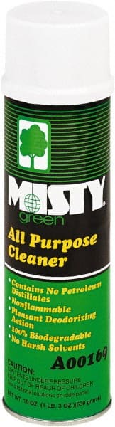 Misty - 19 oz Aerosol All-Purpose Cleaner - Foam, Disinfectant, Citrus - Exact Tooling
