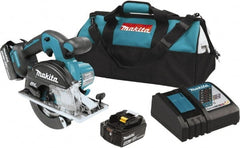 Makita - 18 Volt, 5-7/8" Blade, Cordless Circular Saw - 3,900 RPM, 2 Lithium-Ion Batteries Included - Exact Tooling
