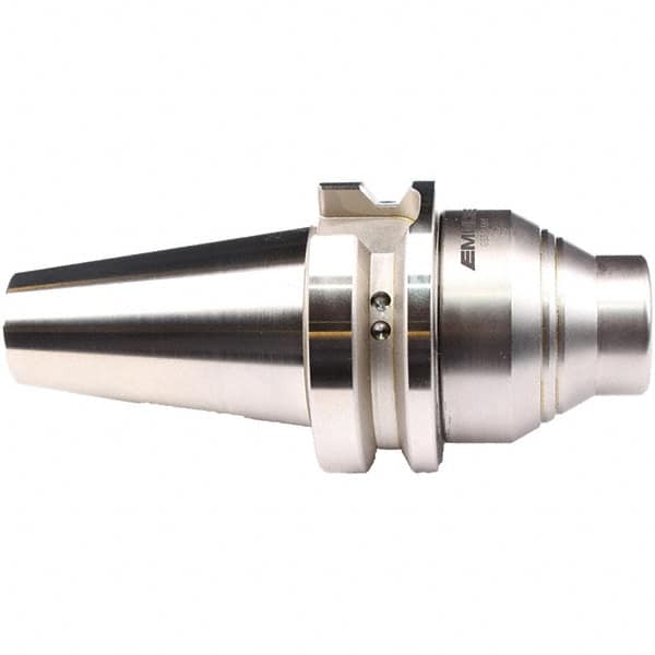 Emuge - BT40 Taper Shank, 9/16" Hole Diam x 30mm Nose Diam Milling Chuck - 70mm Projection, Through-Spindle Coolant, Balanced to 20,000 RPM - Exact Tooling