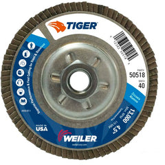 4-1/2 TIGER FLAP DISC 40Z 5/8-11 UN - Exact Tooling