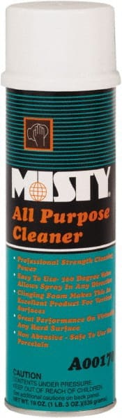Misty - 20 oz Aerosol All-Purpose Cleaner - Foam, Ammonia, Mint - Exact Tooling
