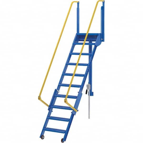 Vestil - 127-5/8" High 350 Lb Capacity 10 Step Ladder - Exact Tooling