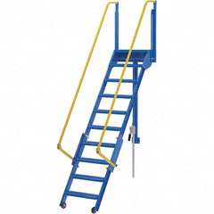 Vestil - 127-5/8" High 350 Lb Capacity 10 Step Ladder - Exact Tooling