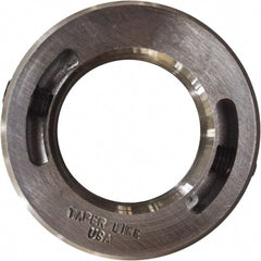 Taper Line - 3/4 - 16 Thread, Steel, One Piece Threaded Shaft Collar - 1-1/2" Outside Diam, 1/2" Wide - Exact Tooling
