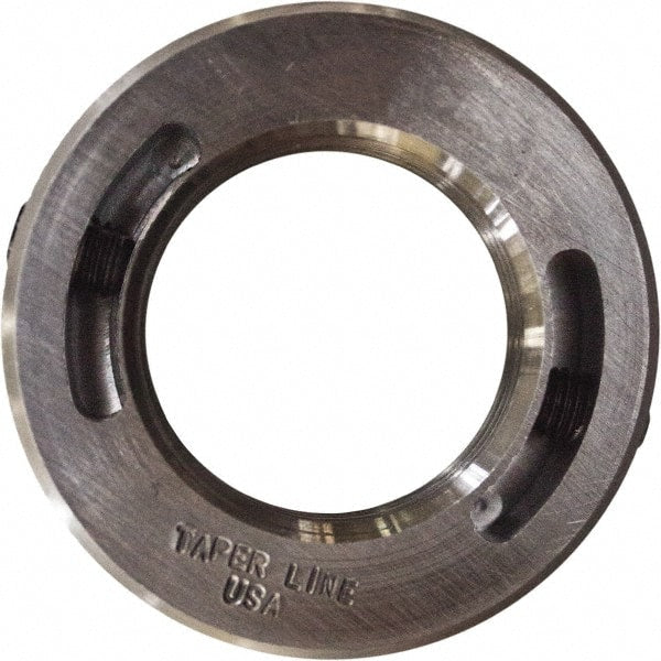 Taper Line - 3/4 - 10 Thread, Steel, One Piece Threaded Shaft Collar - 1-1/2" Outside Diam, 1/2" Wide - Exact Tooling