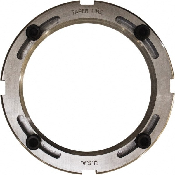 Taper Line - 4.325-12 Thread, 5-9/32" Bore Diam, 5.718" OD, Shaft Locking Device - 1-3/16" OAW - Exact Tooling