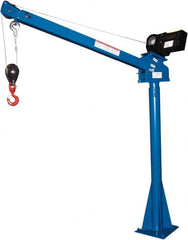 Vestil - 2,000 Lb Load Capacity, Steel Winch Operated Crane - 5' 17/64" Span - Exact Tooling