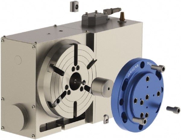 Jergens - Vise Adapter Plate - Aluminum, 160mm Wide, 1-1/2" High - Exact Tooling