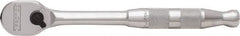 Proto - 3/8" Drive Pear Head Ratchet - Full Polish Chrome Finish, 7" OAL, 90 Gear Teeth, Standard Handle, Reversible Head - Exact Tooling