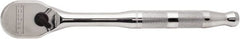 Proto - 1/2" Drive Pear Head Ratchet - Full Polish Chrome Finish, 10" OAL, 90 Gear Teeth, Standard Handle, Reversible Head - Exact Tooling
