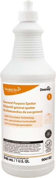 Diversey - 1 Qt Squeeze Bottle Carpet/Fabric Stain & Spot Remover - Floral Scent, Use on Carpet & Upholstery - Exact Tooling