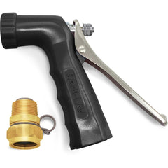 SANI-LAV - Sprayers & Nozzles; Type: Small Reinforced Industrial Spray Nozzle ; Color: Black ; Connection Type: Female to Male ; Material: Zinc; Stainless Steel ; Material Grade: N/A ; Gallons Per Minute @ 100 Psi: 6.5 - Exact Tooling