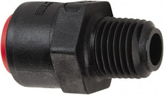 Parker - 1/4" Kynar Check Valve - Inline, Push-to-Connect x MNPT, 300 WOG - Exact Tooling