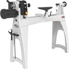 Jet - 16-1/2" Swing, 40" Distance Between Center, Woodworking Lathe - 2MT Headstock, 40 to 3,200 RPM, 4" Quill Travel - Exact Tooling