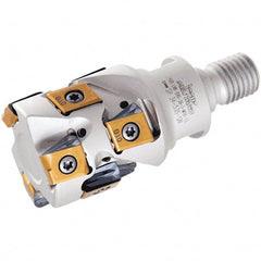 Iscar - Multimaster 12mm Stepped Shank Milling Tip Insert Holder & Shank - T08 Neck Thread, 90mm OAL, Carbide MM S-A Tool Holder - Exact Tooling