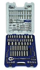 146 Piece - 1/4; 3/8; 1/2" Drive - Socket Set SAE and Metric - Exact Tooling