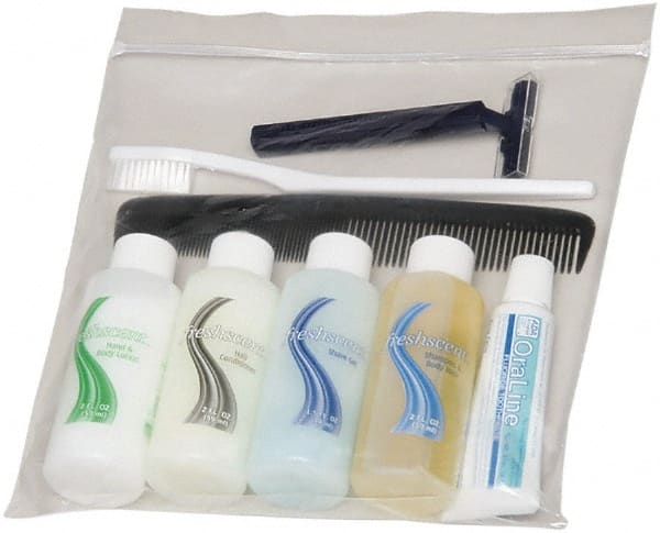 Ability One - Body Wash, Shampoo, Comb, Toothpaste, Toothbrush, Razor, Shave Gel - Toiletries Kit - Exact Tooling