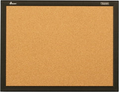 Ability One - Cork Bulletin Boards; Style: Open Cork Bulletin Board ; Color: Natural Tan ; Material: Aluminum Frame ; Width (Inch): 24 ; Height (Inch): 18 - Exact Tooling